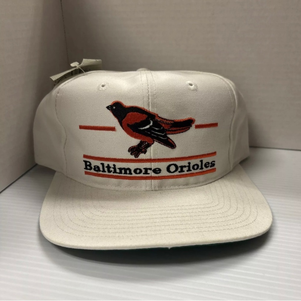 VTG 90s Baltimore Orioles The Game MLB Adjustable Snapback Cap Hat Rare HTF